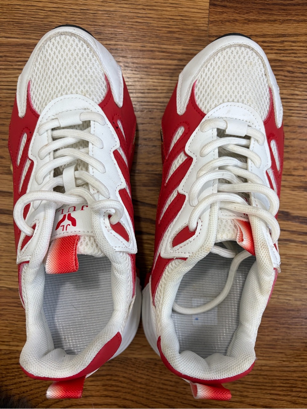 Juli Athletic Sneakers - White & Red (8) - Picture 7 of 8